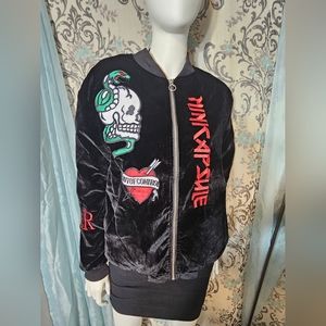 Minicapsule Control Embroidered Velour Jacket